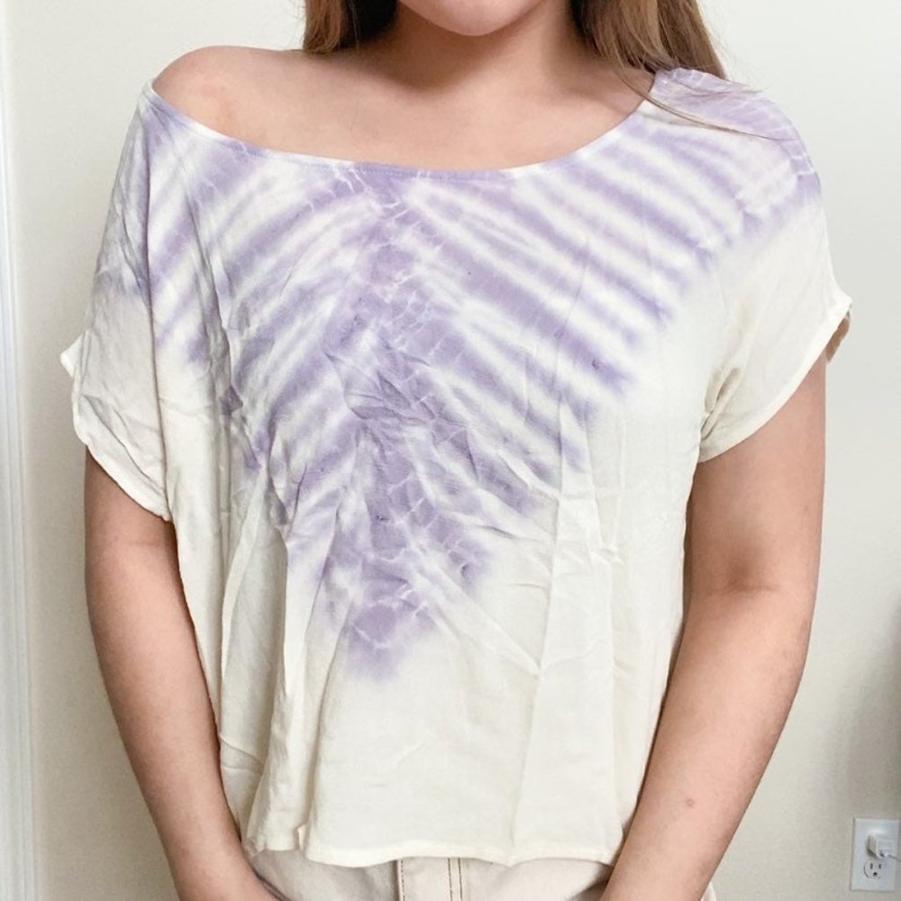 tye dye print shirt